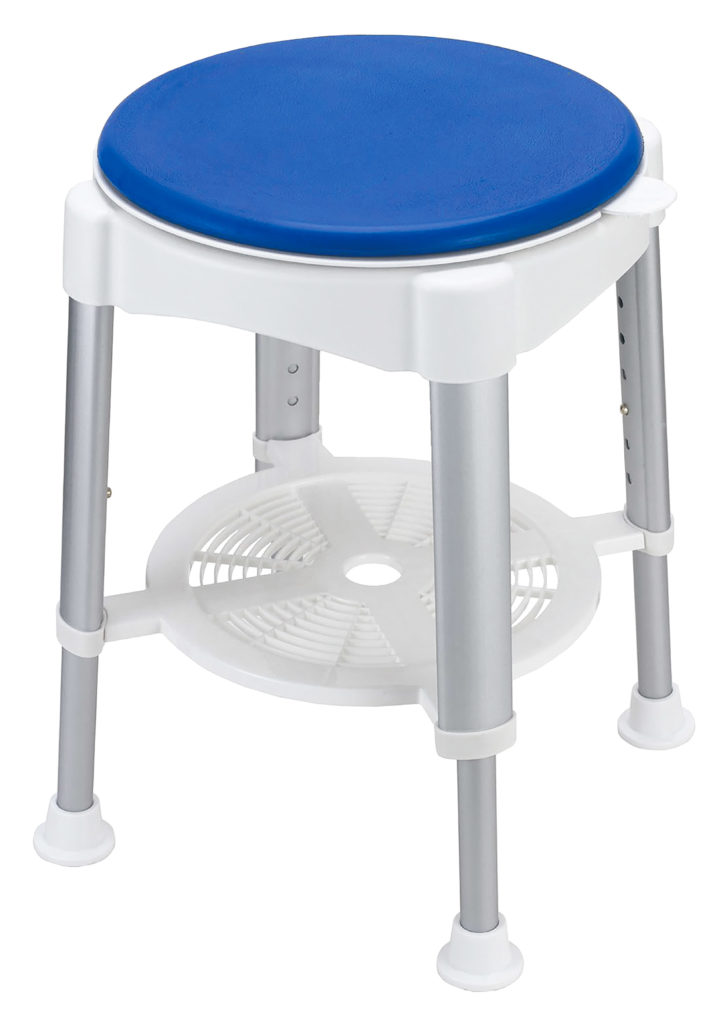 Tabouret de douche pivotant