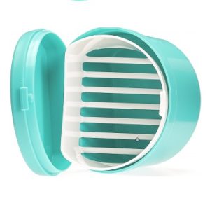 Boîte dentale turquoise