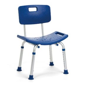 Siège de douche demilune avec dossier lilly