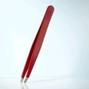 Pince à épiler droite Rubis